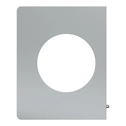 Odace Architecte - plaque de finition latérale - effet Titane