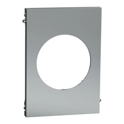 Odace Architecte - plaque de finition centrale - effet Titane