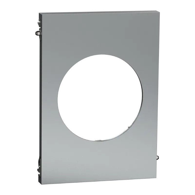 Odace Architecte - plaque de finition centrale - effet Titane