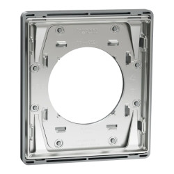 Odace Architecte - plaque de finition 1 poste - effet Titane