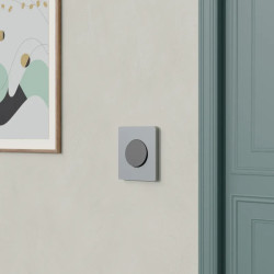 Odace Architecte - plaque de finition 1 poste - effet Titane