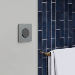 Odace Architecte - plaque de finition 1 poste - effet Titane