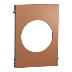 Odace Architecte - plaque de finition centrale - effet Cuivre