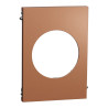 Odace Architecte - plaque de finition centrale - effet Cuivre