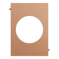 Odace Architecte - plaque de finition centrale - effet Cuivre