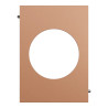 Odace Architecte - plaque de finition centrale - effet Cuivre
