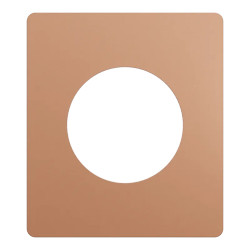 Odace Architecte - plaque de finition 1 poste - effet Cuivre