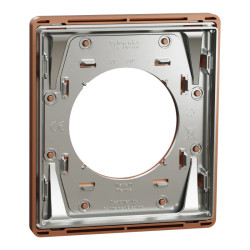 Odace Architecte - plaque de finition 1 poste - effet Cuivre