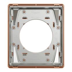 Odace Architecte - plaque de finition 1 poste - effet Cuivre