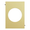 Odace Architecte - plaque de finition centrale - effet Laiton
