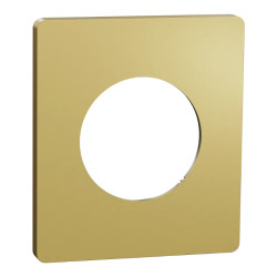 Odace Architecte - plaque de finition 1 poste - effet Laiton