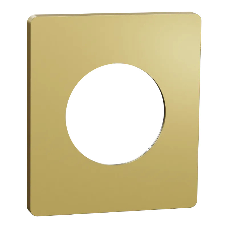 Odace Architecte - plaque de finition 1 poste - effet Laiton