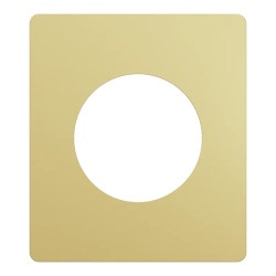 Odace Architecte - plaque de finition 1 poste - effet Laiton