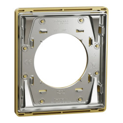 Odace Architecte - plaque de finition 1 poste - effet Laiton