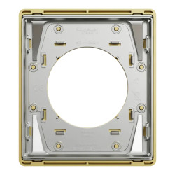 Odace Architecte - plaque de finition 1 poste - effet Laiton