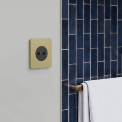 Odace Architecte - plaque de finition 1 poste - effet Laiton