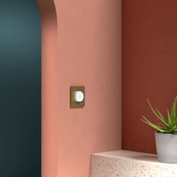 Odace Architecte - plaque de finition 1 poste - effet Laiton