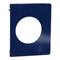 Odace Architecte - plaque de finition latérale - Bleu émaillé