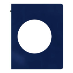 Odace Architecte - plaque de finition latérale - Bleu émaillé