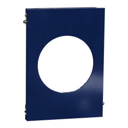 Odace Architecte - plaque de finition centrale - Bleu émaillé