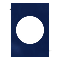 Odace Architecte - plaque de finition centrale - Bleu émaillé