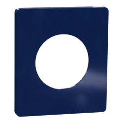 Odace Architecte - plaque de finition 1 poste - Bleu émaillé