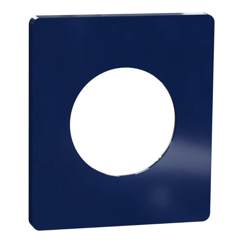 Odace Architecte - plaque de finition 1 poste - Bleu émaillé