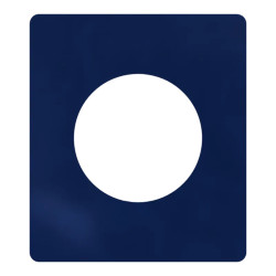 Odace Architecte - plaque de finition 1 poste - Bleu émaillé