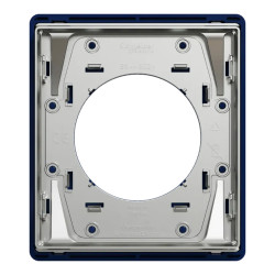 Odace Architecte - plaque de finition 1 poste - Bleu émaillé