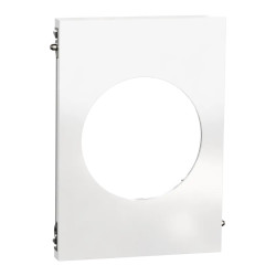 Odace Architecte - plaque de finition centrale - Blanc émaillé