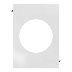 Odace Architecte - plaque de finition centrale - Blanc émaillé