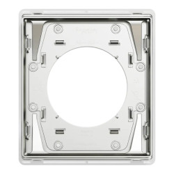 Odace Architecte - plaque de finition 1 poste - Blanc émaillé