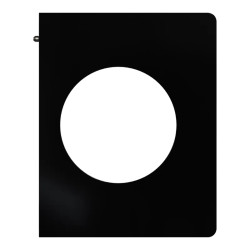 Odace Architecte - plaque de finition latérale - Noir émaillé