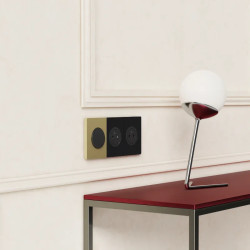 Odace Architecte - plaque de finition latérale - Noir émaillé