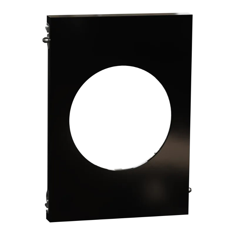 Odace Architecte - plaque de finition centrale - Noir émaillé