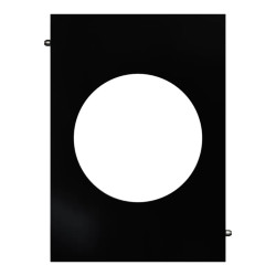 Odace Architecte - plaque de finition centrale - Noir émaillé