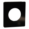 Odace Architecte - plaque de finition 1 poste - Noir émaillé