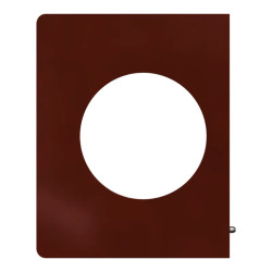 Odace Architecte - plaque de finition latérale - Sienne émaillé