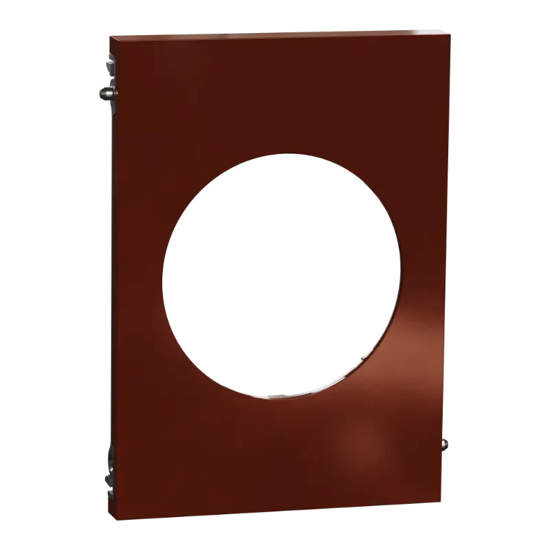 Odace Architecte - plaque de finition centrale - Sienne émaillé