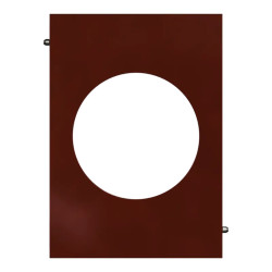 Odace Architecte - plaque de finition centrale - Sienne émaillé