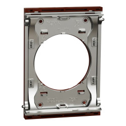 Odace Architecte - plaque de finition centrale - Sienne émaillé