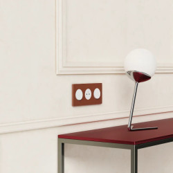 Odace Architecte - plaque de finition centrale - Sienne émaillé