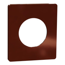 Odace Architecte - plaque de finition 1 poste - Sienne émaillé