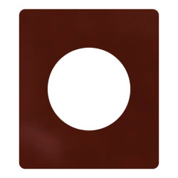 Odace Architecte - plaque de finition 1 poste - Sienne émaillé