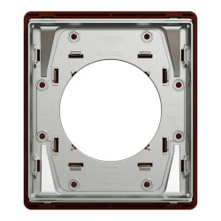 Odace Architecte - plaque de finition 1 poste - Sienne émaillé