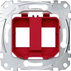 Méca RJ45x2 Keystone rouge - MEG4566-0006 Schneider Electric