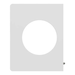 Odace Architecte - plaque de finition latérale - effet Céramique Blanc