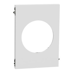 Odace Architecte - plaque de finition centrale - effet Céramique Blanc