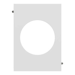 Odace Architecte - plaque de finition centrale - effet Céramique Blanc