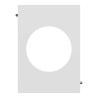 Odace Architecte - plaque de finition centrale - effet Céramique Blanc